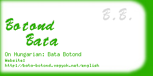 botond bata business card